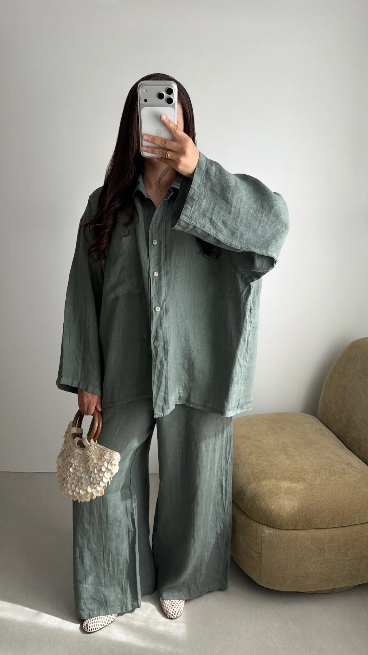 Essential Sage Linen Set