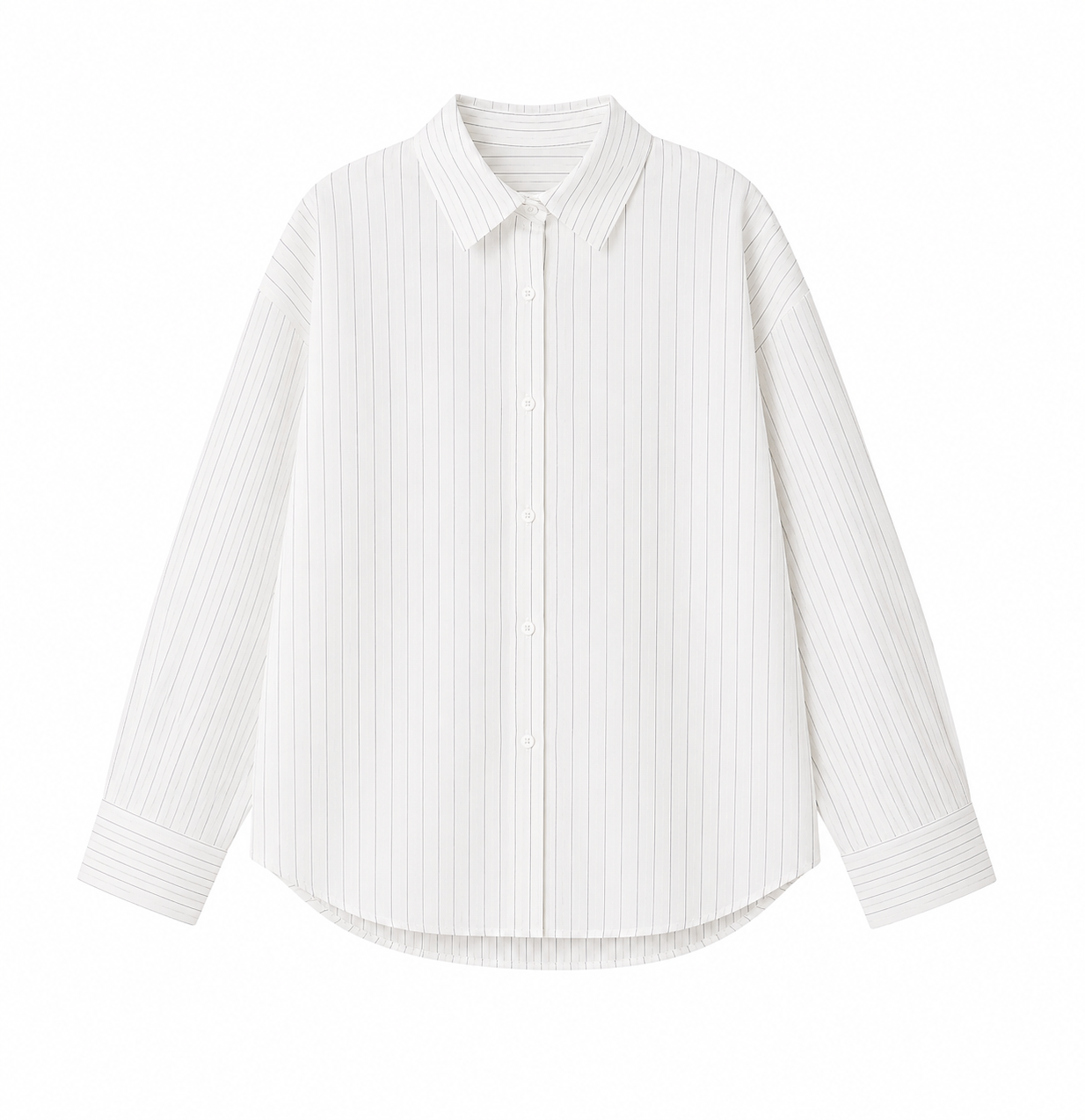 STRIPED OVERSIZED OFFWHITE SHIRT