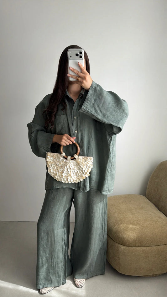 Essential Sage Linen Set