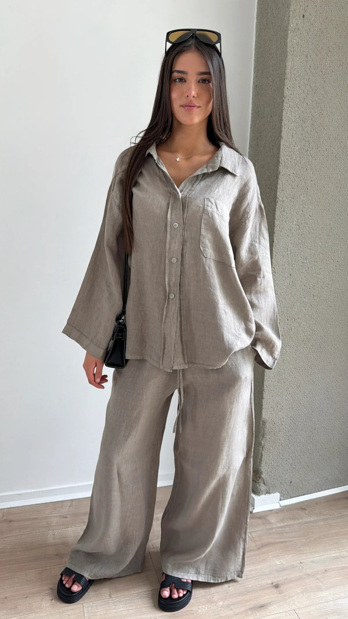 Essential Natural Beige Linen Set