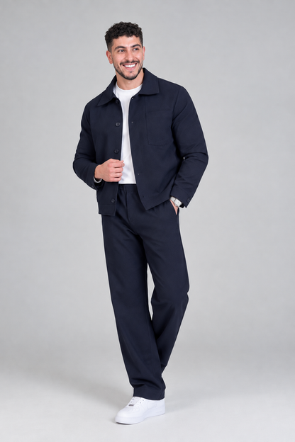 ESSENTIAL NAVY TRACKSUIT ( JACKET + PANTS )