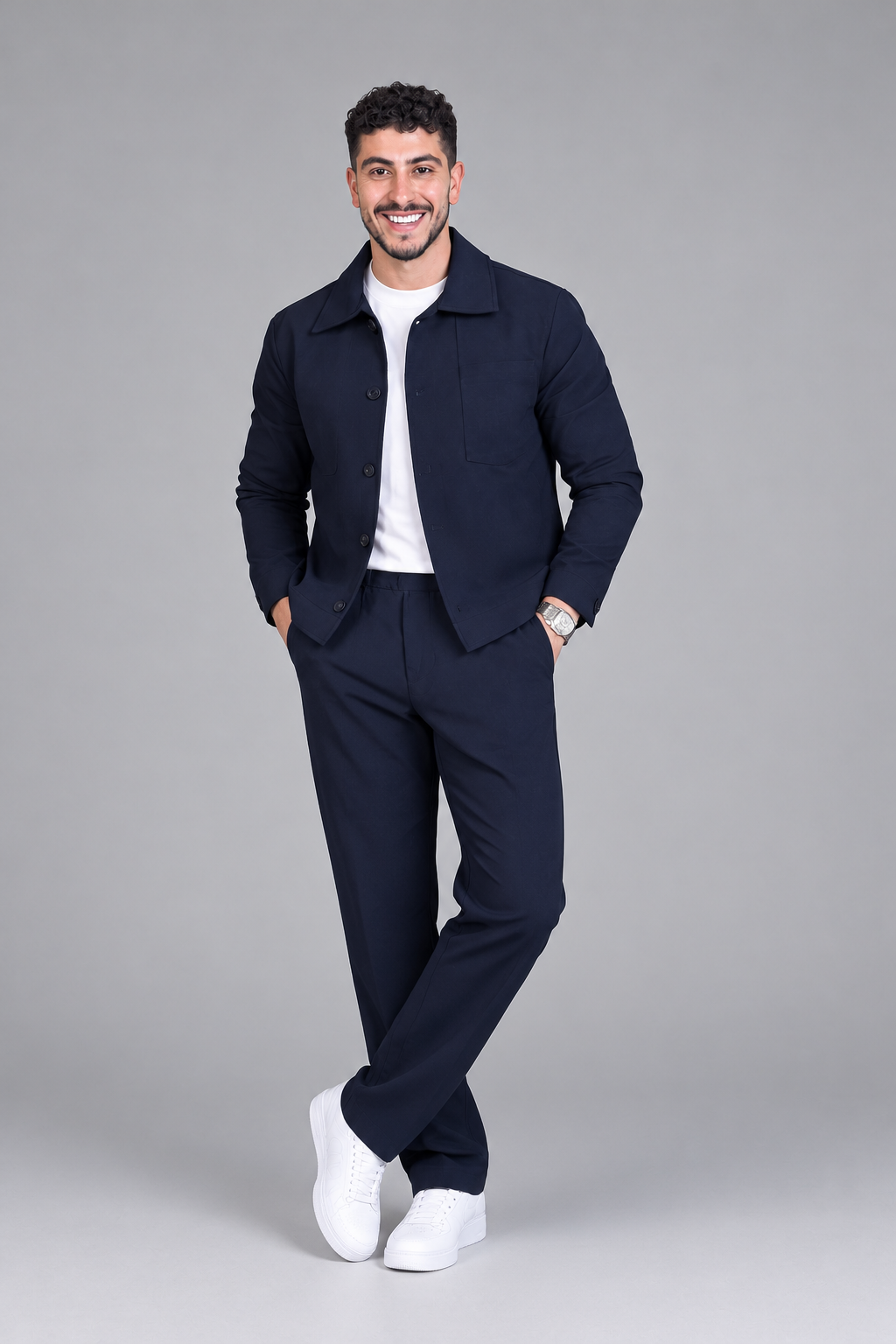 ESSENTIAL NAVY TRACKSUIT ( JACKET + PANTS )