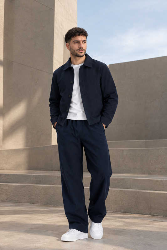 ESSENTIAL NAVY TRACKSUIT ( JACKET + PANTS )